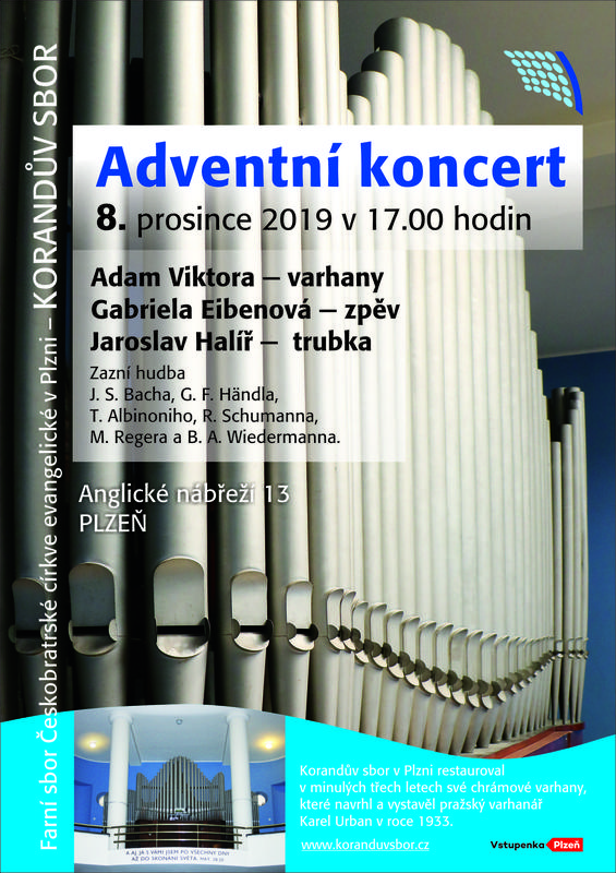 Korandův sbor — Adventní koncert (8. prosince 2019)