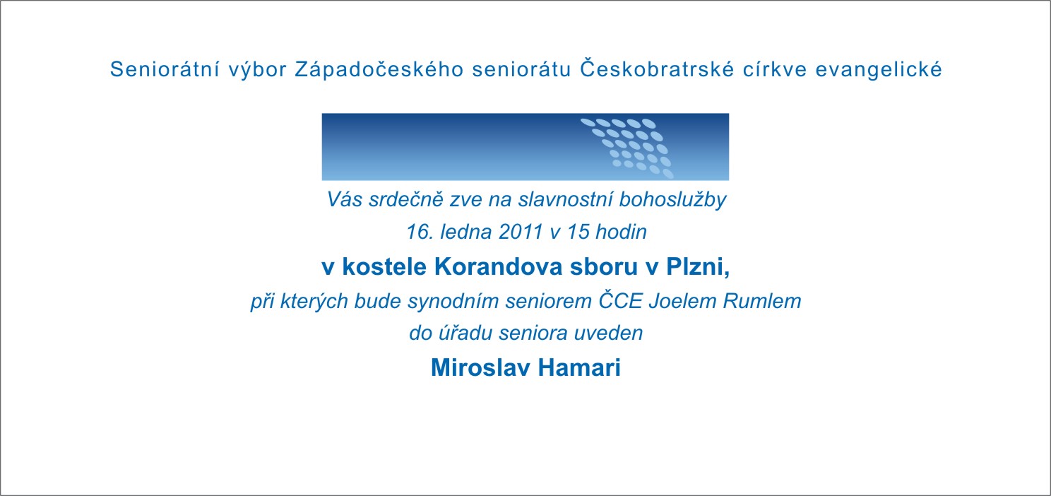 Korandův sbor v Plzni — pozvanky-Koranduv sbor