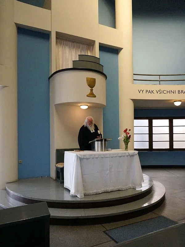 Korandův sbor — Návštěva br. f. Samuele Jana Hejzlara (4. května 2014) (foto č. 1)