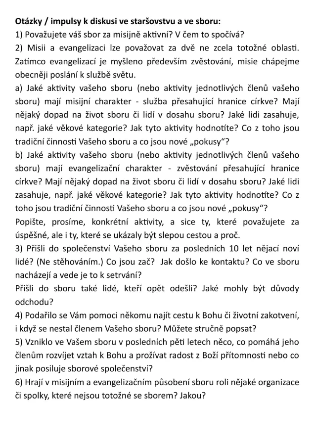 Náhled první strany — 2023-09-30 Otázky a impulsy