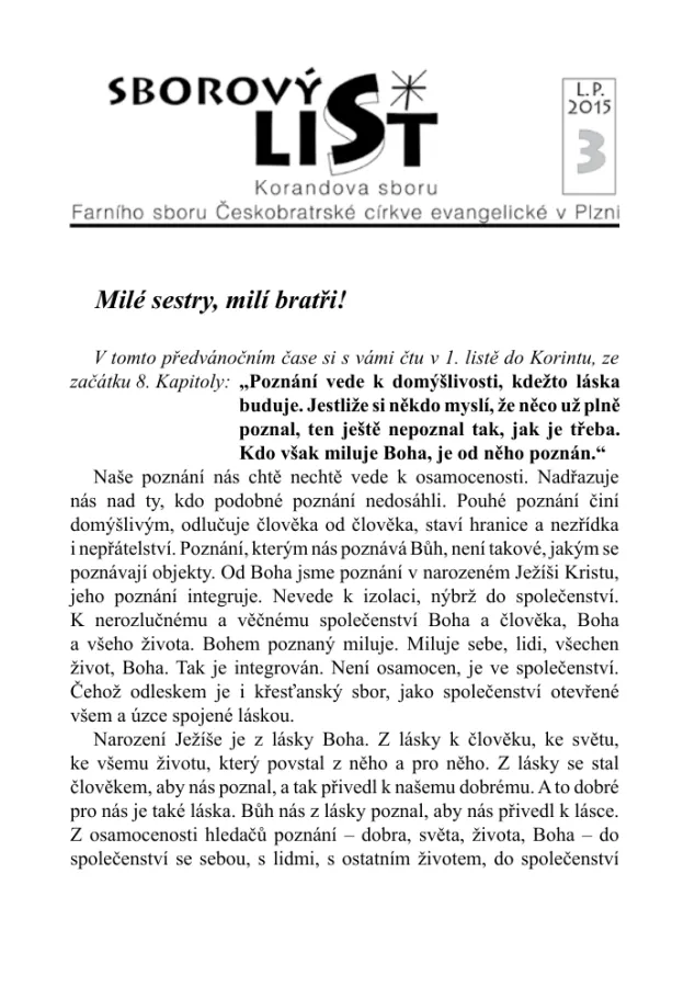Náhled první strany — sborowyy_list_2015-3