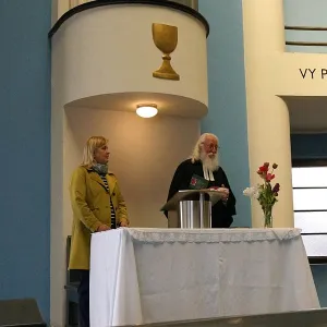 Korandův sbor — Návštěva br. f. Samuele Jana Hejzlara (4. května 2014) (foto č. 2)