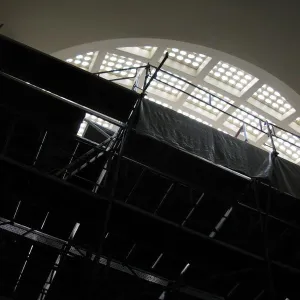 Oprava střechy kostela — fotografie 23 z 32