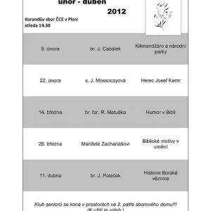 Korandův sbor — Programy Klubu seniorů (foto č. 4)