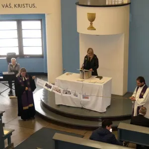 Diakonické velikonoční bohoslužby 28. 3. 2024 — fotografie 19 z 43