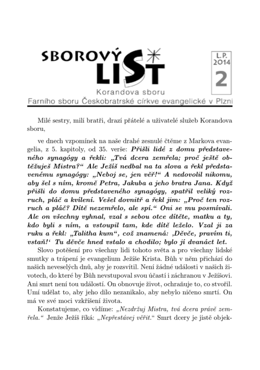 Náhled první strany — sborowyy_list_2014-2