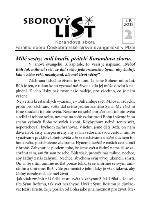 Náhled první strany — sborowyy_list_2015-2